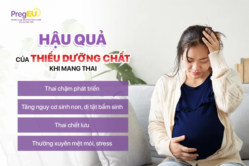 Nguy cơ thiếu dinh dưỡng đến sức khỏe thai nhi chế độ toàn diện cho mẹ bầu