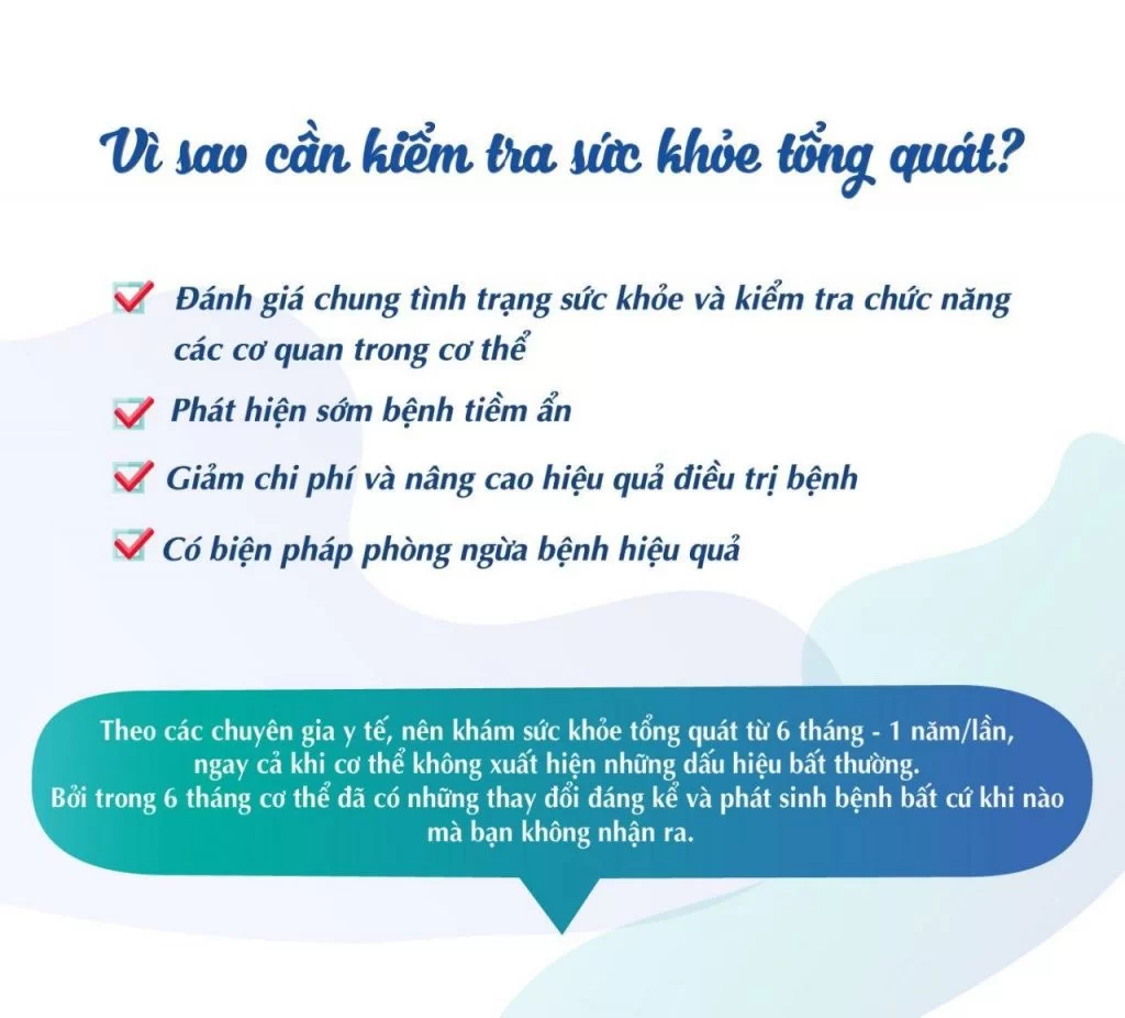 Tại sao nên khám sức khỏe tổng quát thường xuyên? quát: